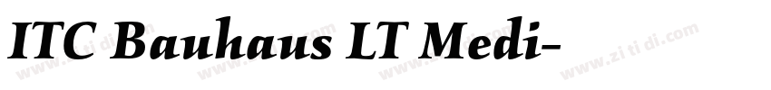 ITC Bauhaus LT Medi字体转换